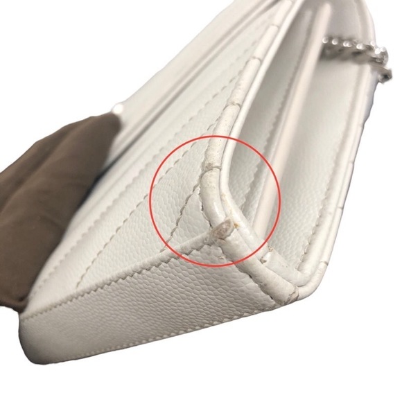 Saint Laurent Stitch Chain Wallet Shoulder Bag - Picture 11 of 12